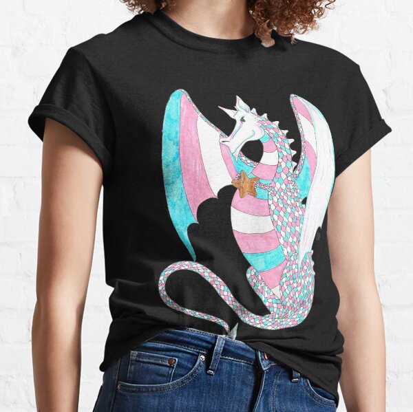 Trans Pride Dragon with Star Classic T-Shirt