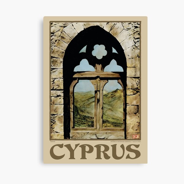 "Travel Poster 05 Queen's Window, Cyprus" Canvas Print for Sale by talesofcyprus Redbubble