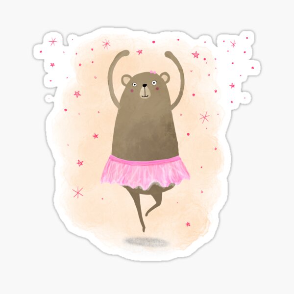 "Dance Bear" Sticker for Sale by annatater Redbubble