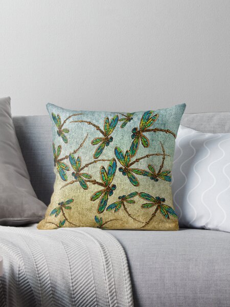 Vista previa del artículo con la obra «Golden Dragonfly Light», diseñado y vendido por lyndseyart.
