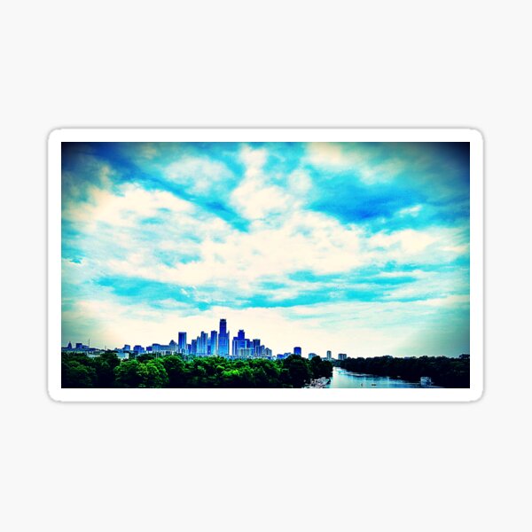 Austin in Blue Repose Sticker