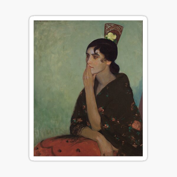 La Gitana by Louis Kronberg Sticker