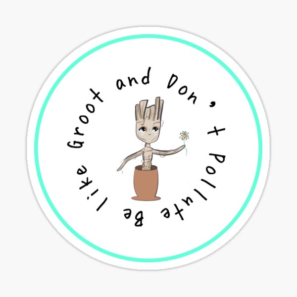 Don’t Pollute - Be Green Sticker