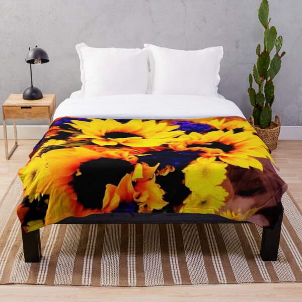 Sunflowers Throw Blanket