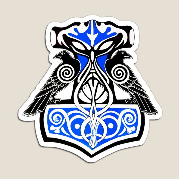 Ravens Hammer of Thor Magnet