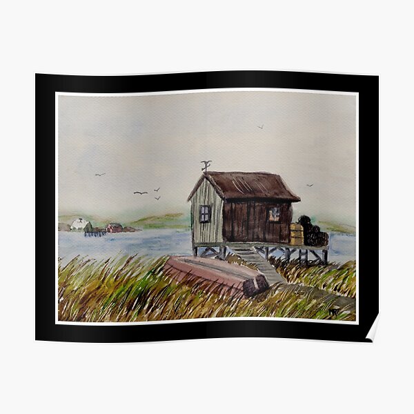 Fishing Shack by MRT Poster