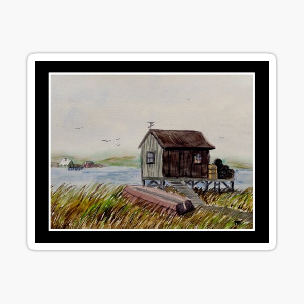 Fishing Shack by MRT Sticker