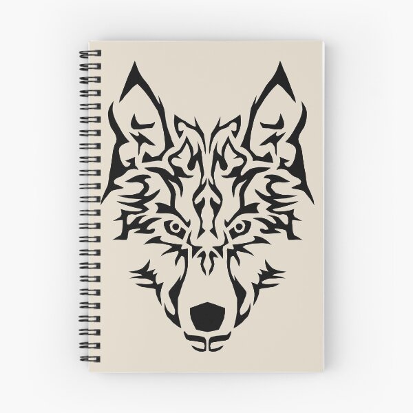 Item preview, TRIBAL WOLF HEAD ON BONE designed and sold by PetsandBeyond.