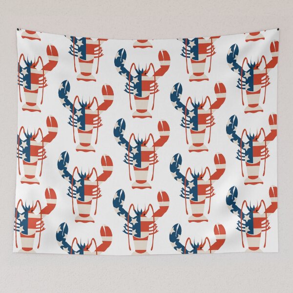 Item preview, Patriotic Stars and Stripes Lobster designed and sold by faineg.