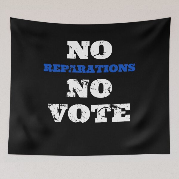 Item preview, No Reparations No Vote American Descendants Of Slaves 2020 Election  designed and sold by Acekingapparel.
