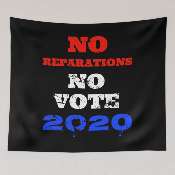 Item preview, No Reparations No Vote American Descendants Of Slaves 2020 Election  designed and sold by Acekingapparel.
