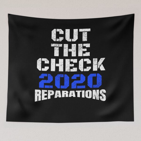 Item preview, Cut The Check Reparations No Vote American Descendants Of Slaves 2020 Election  designed and sold by Acekingapparel.