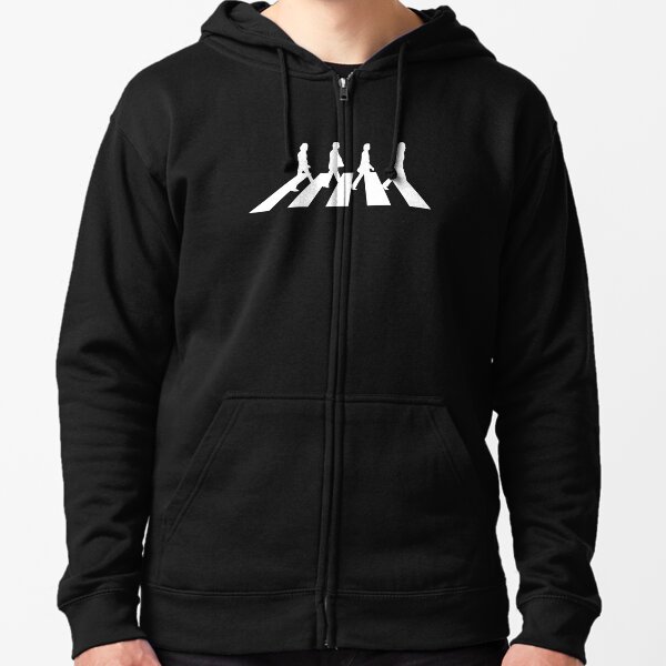 Minimalistic Abbey Road Zipped Hoodie