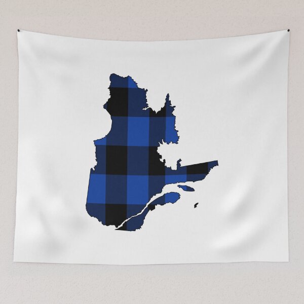 Item preview, Quebec in Blue Plaid designed and sold by Sun Dog Montana.
