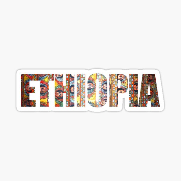 ETHIOPIA Habesha Angels Design Sticker