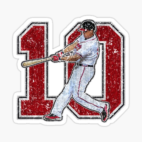 Atlanta Braves, MLB Baseball, 7 Sticker Decals, 15 11/16in Plate