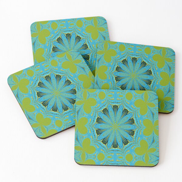 Item preview, Lime Blue Abstract designed and sold by Carla Jensen.