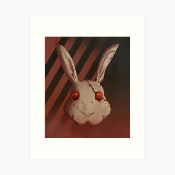 ZOMBIE RABBIT - HORROR MOVIE BUNNY - RED EYES RABBIT | Sticker