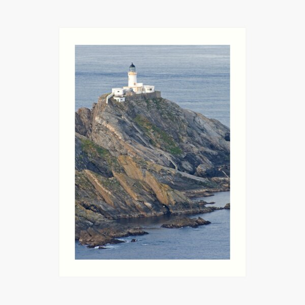 Muckle Flugga lighthouse Art Print