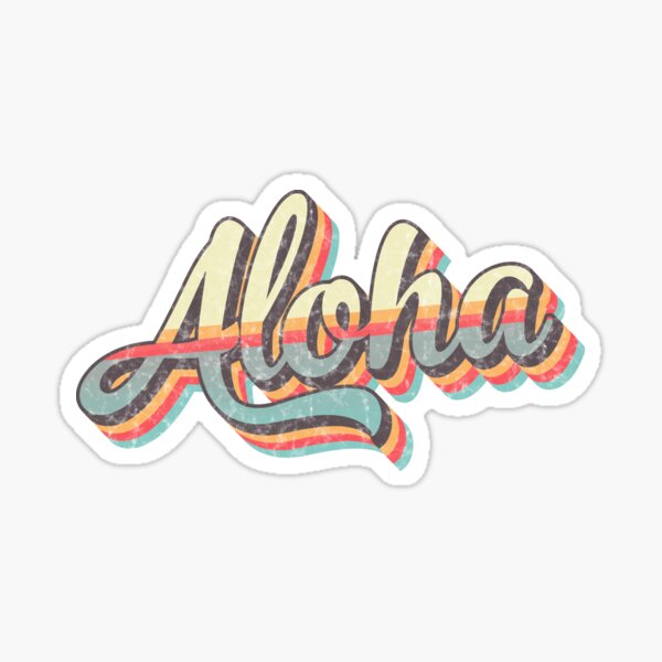 Aloha Stickers for Sale | Redbubble