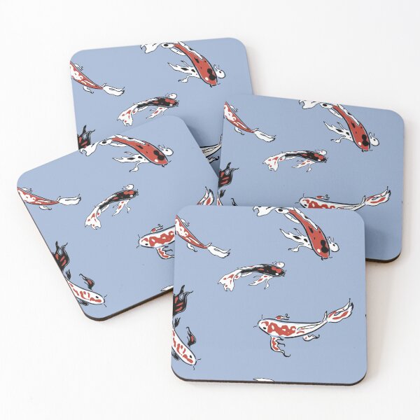 Item preview,  koi fish pattern blue dreams designed and sold by VinyLab.