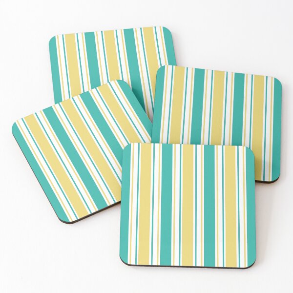 Item preview, Yellow,Green And White Stripes Pattern designed and sold by semas.