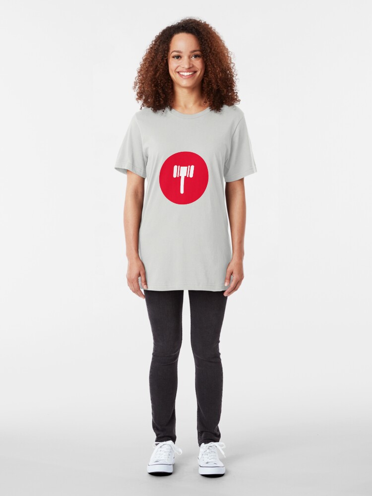 Alternate view of Reddit Ban Hammer Slim Fit T-Shirt