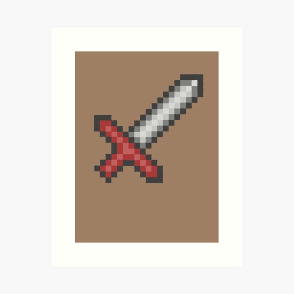 "Sword" retro shirt Art Print