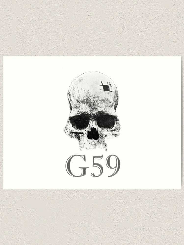 "G59 Skull logo" Art Print for Sale by AlohaJohnny Redbubble