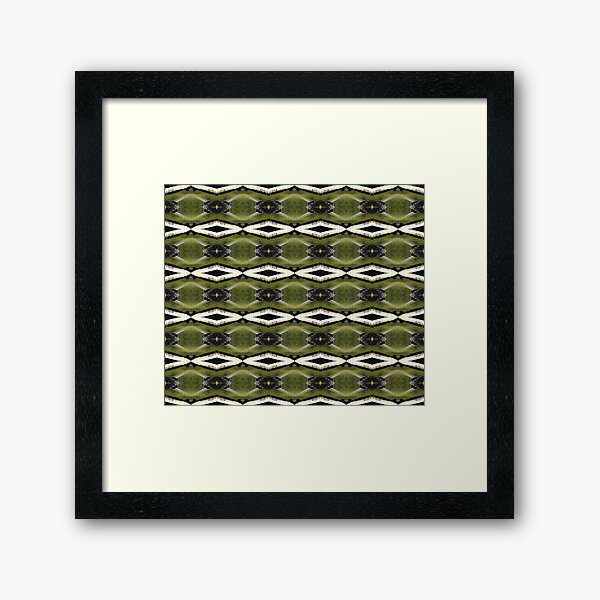 find the frogs, Trojan pond, near Goble, Oregon pattern Framed Art Print