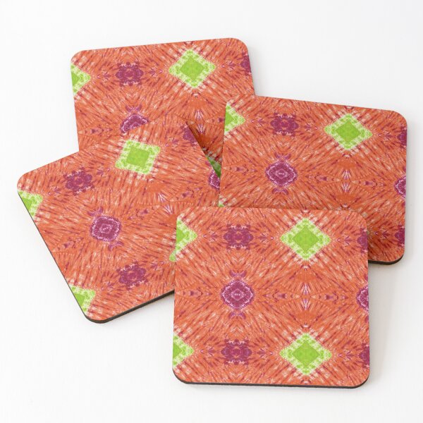 Item preview, Shibori Diamonds in Mango Sauce designed and sold by PolkaDotStudio.