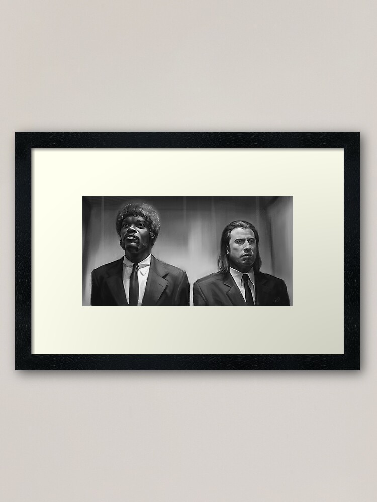 Pulp Fiction Framed Art Print By Ralucamarinescu Redbubble