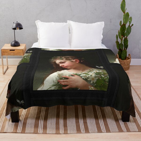 Item preview, Girl with a Bouquet of Daisies by Jules Cyrille Cave designed and sold by Xzendor7 Digital Art Creations.