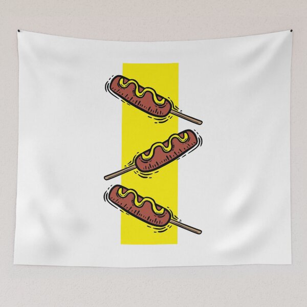 Item preview, Hot dog on a spit designed and sold by SVDesignatVasil.