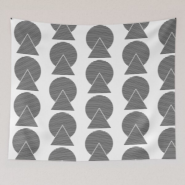 Item preview, stripe circle triangle designed and sold by TM Selvam.
