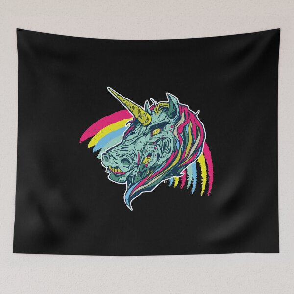 Item preview, Creepy Haloween Unicorn designed and sold by SchoomDesigns.