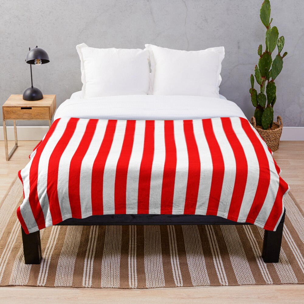 red striped blanket