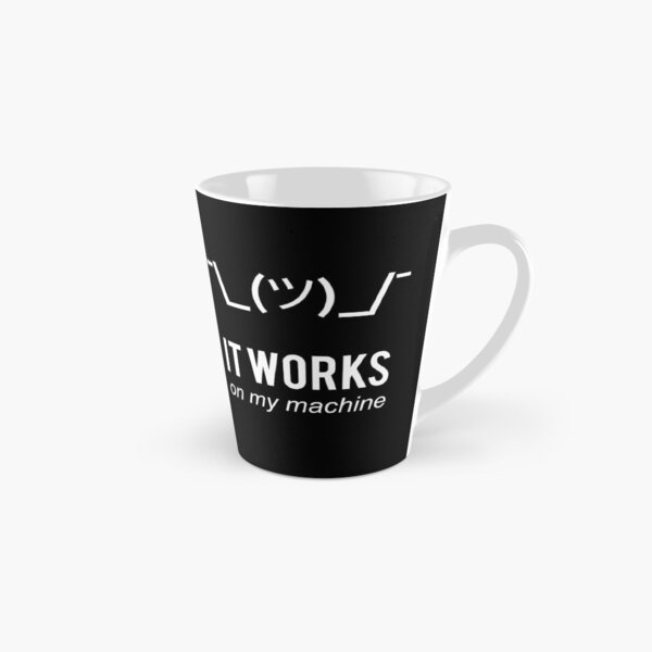 Item preview, Shrug It Works On My Machine Funny Programmer Excuse White Design designed and sold by ramiro.