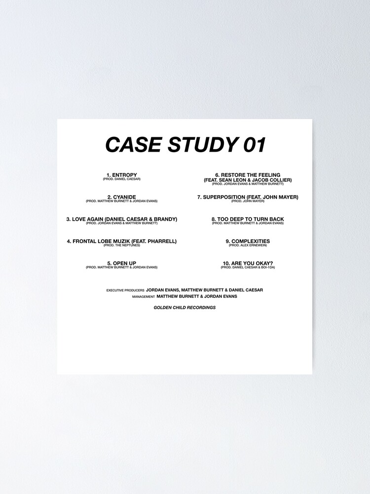 Daniel Caesar - CASE STUDY 01 Lyrics and Tracklist