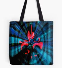 Abstract of Red and Blue Tote Bag