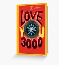 Ich liebe dich 3000 Grußkarte