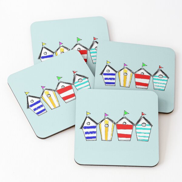 Item preview, Summer holiday beach huts designed and sold by CuteCartoon.