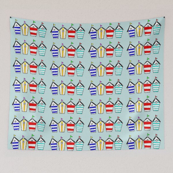 Item preview, Summer holiday beach huts designed and sold by CuteCartoon.