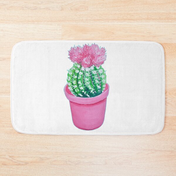 Item preview, Cactus Flower in pink pot designed and sold by MatsonArtDesign.