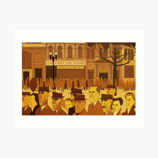 Collins Street, 5pm Live Fast, Die Young Art Print