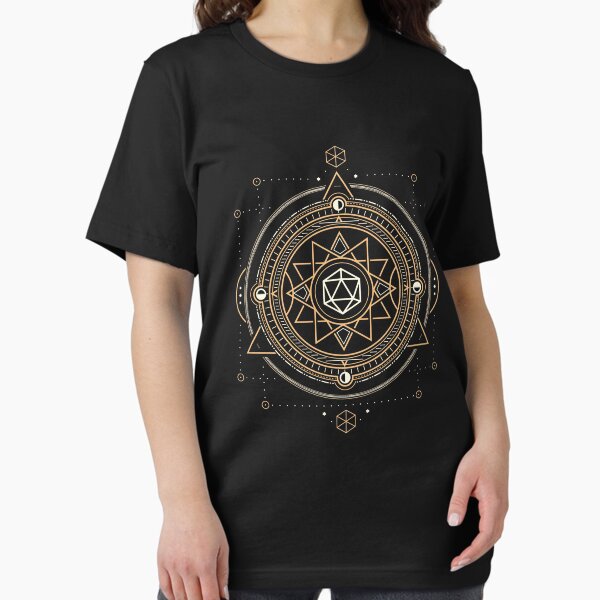 Aperçu de l'œuvre Dés polyédriques D20 Symbole sacré de l'occultiste créée et vendue par pixeptional.