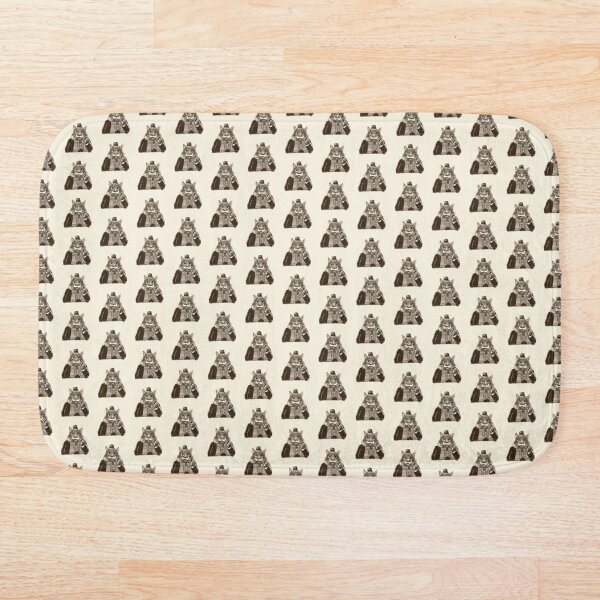 Mustache Cat Bath Mat