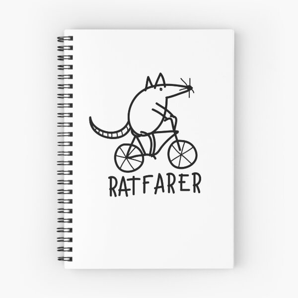 Item preview, Ratfarer cyclist Wortwitz Funny rat on bicycle designed and sold by Funshirts-.
