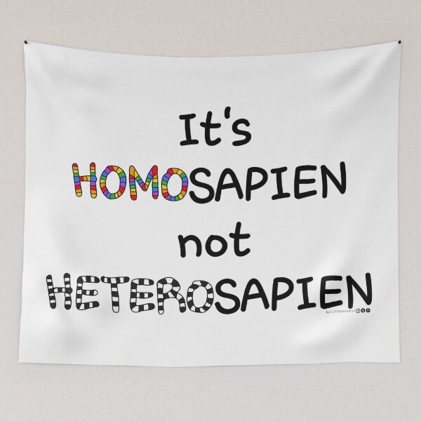 Item preview, It's HOMOSAPIEN not HETEROSAPIEN.... designed and sold by LGBTQIACOMIX.