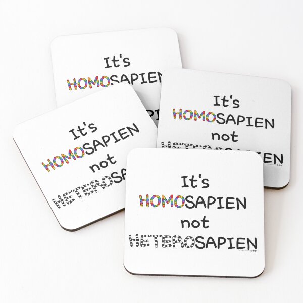 Item preview, It's HOMOSAPIEN not HETEROSAPIEN.... designed and sold by LGBTQIACOMIX.